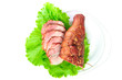 meat smoked bacon with lettuce