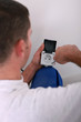 tradesman seen from behind