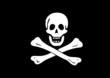 Vector: Pavillon noir pirate Edward England Pavillon noir pirate Edward England