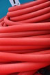 Rotes Plastik Rohr