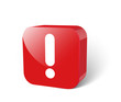 Ausrufezeichen 3d Button