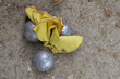 Playing jeu de boules