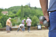 Playing jeu de boules Playing jeu de boules