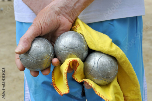 Photo: Playing jeu de boules Playing jeu de boules