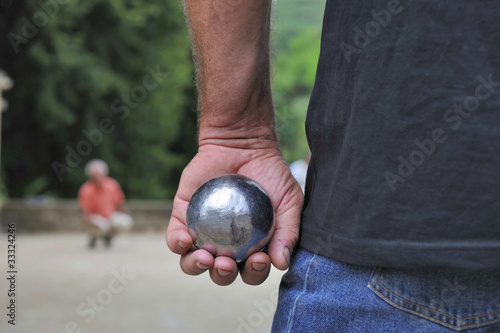 Photo: Playing jeu de boules Playing jeu de boules