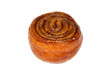 Cinnamon Sticky Roll Isolated on a White Background