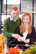 Grocer List in Supermarket