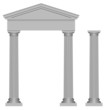 Portail et colonne en style grec