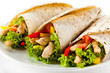 Kebab - grilled meat and vegetables