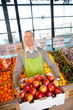 Supermarket Owner with Fresh Produce