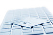 Computer Tastatur und Kreditkarte