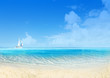 marine landscape with sailing boat marine landscape with sailing boat