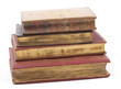 Stack of antique golden pages