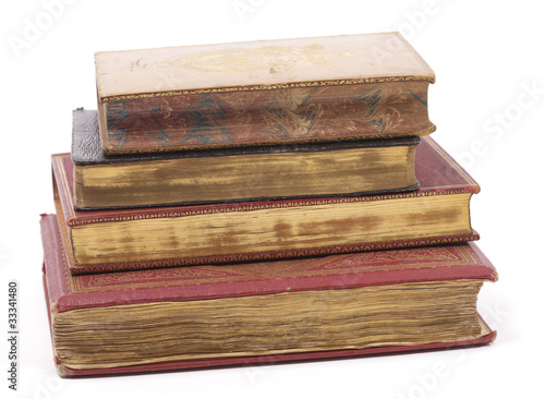 Photo: Stack of antique golden pages Stack of antique golden pages