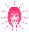 Vector Japanese girl