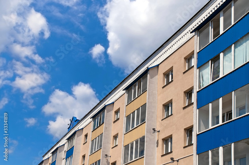 Photo: standart thermo renovated old brick building with new windows an standart thermo renovated old brick building with new windows an
