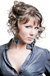 Portrait on a white background