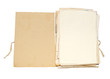 Old folder with papers