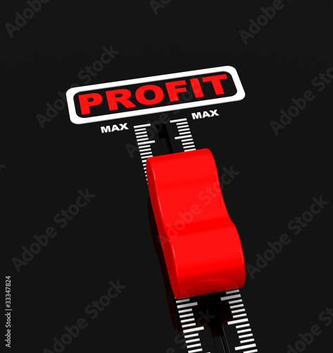 Illustration: Das maximum an Profit Das maximum an Profit
