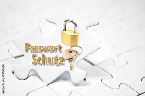 Photo: Puzzle mit Schloss und Passwort Schutz Puzzle mit Schloss und Passwort Schutz