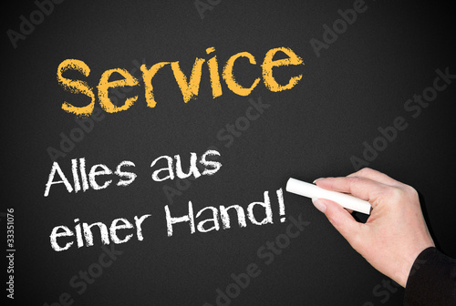 Illustration: Service - Alles aus einer Hand ! Service - Alles aus einer Hand !