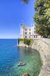 beautiful white miramare castle in trieste italy beautiful white miramare castle in trieste italy
