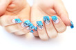 Hands with nail art