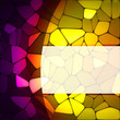 Stained glass design template. EPS 8