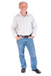Photo: Studio portrait of smiling senior man Studio portrait of smiling senior man