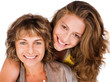 Photo: Close-up of smiling elder mum and daughter Close-up of smiling elder mum and daughter