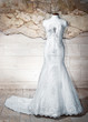 Wedding dress perpared for the bride