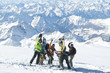 jubelnde Skifahrer