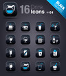 Black Squares - Drink Icons