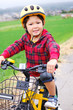 Five year old boy on a bike Five year old boy on a bike