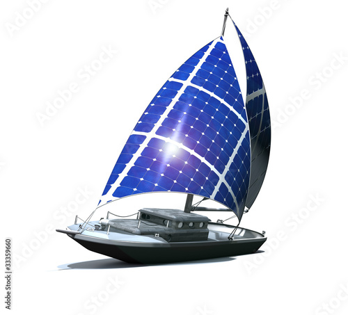 Illustration: Solar Segelboot 01 Solar Segelboot 01