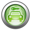 Green glossy 3D effect button 
