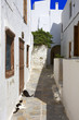 grèce,cyclades,naxos : village de chora, ruelle aux chats grèce,cyclades,naxos : village de chora, ruelle aux chats