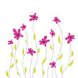 Background with flowers. Vector illustration