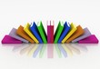 books isolated on background white