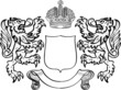 Shield with lions