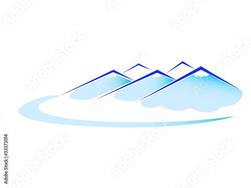Vektor: Mountain logo Mountain logo