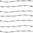 Vektor: vector of seven barbed wires vector of seven barbed wires