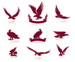 Eagle Silhouettes Set