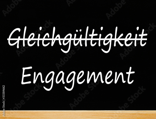 Illustration: Gleichgültigkeit und Engagement Gleichgültigkeit und Engagement