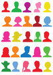 25 Anonymous colorful mugshots