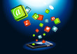 smartphone with icons