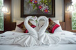 on bed
