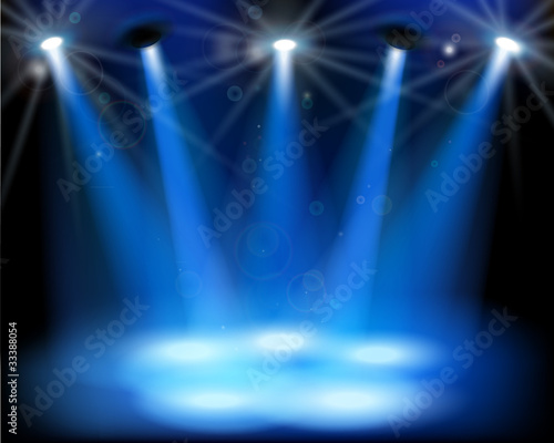 Vektor: Stage lights. Vector illustration. Stage lights. Vector illustration.