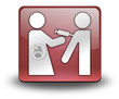 Red 3D Effect Icon "Immunizations"