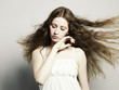 Beautiful woman with magnificent hair Beautiful woman with magnificent hair